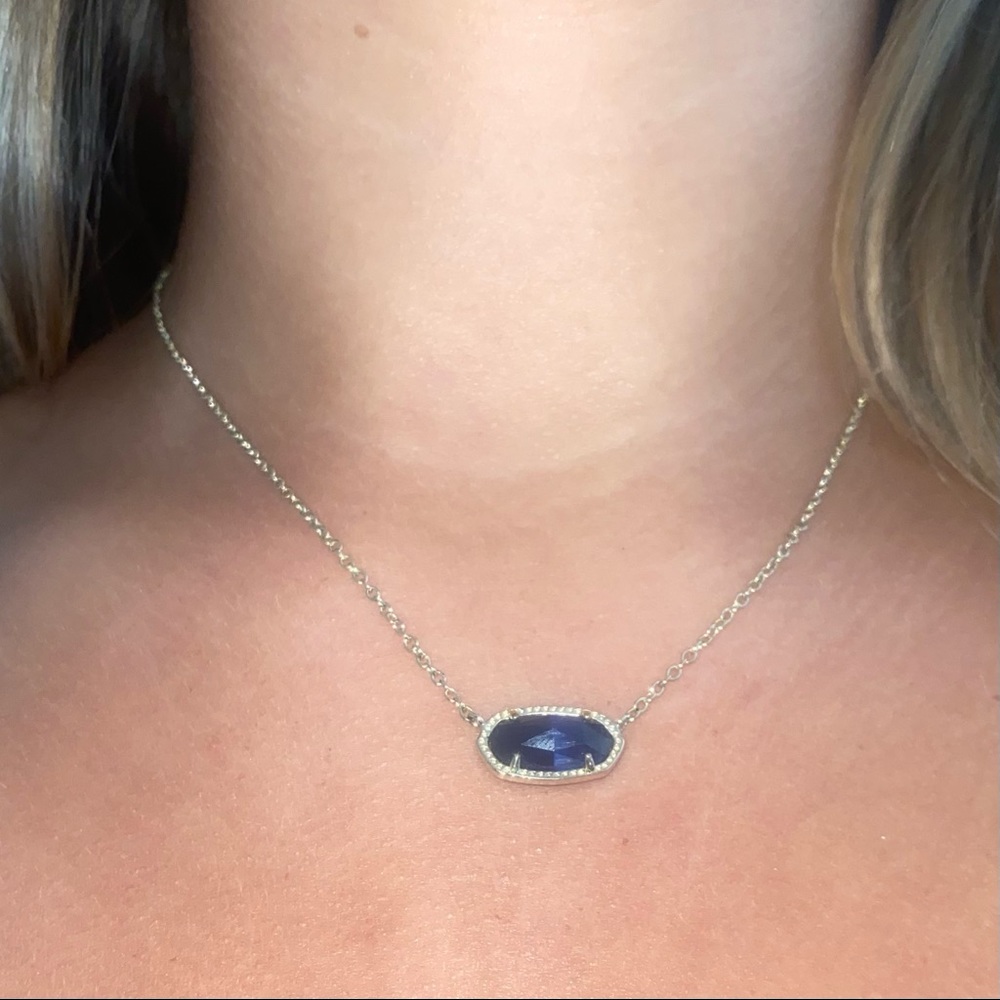 Kendra Scott Gold and Blue Necklace
